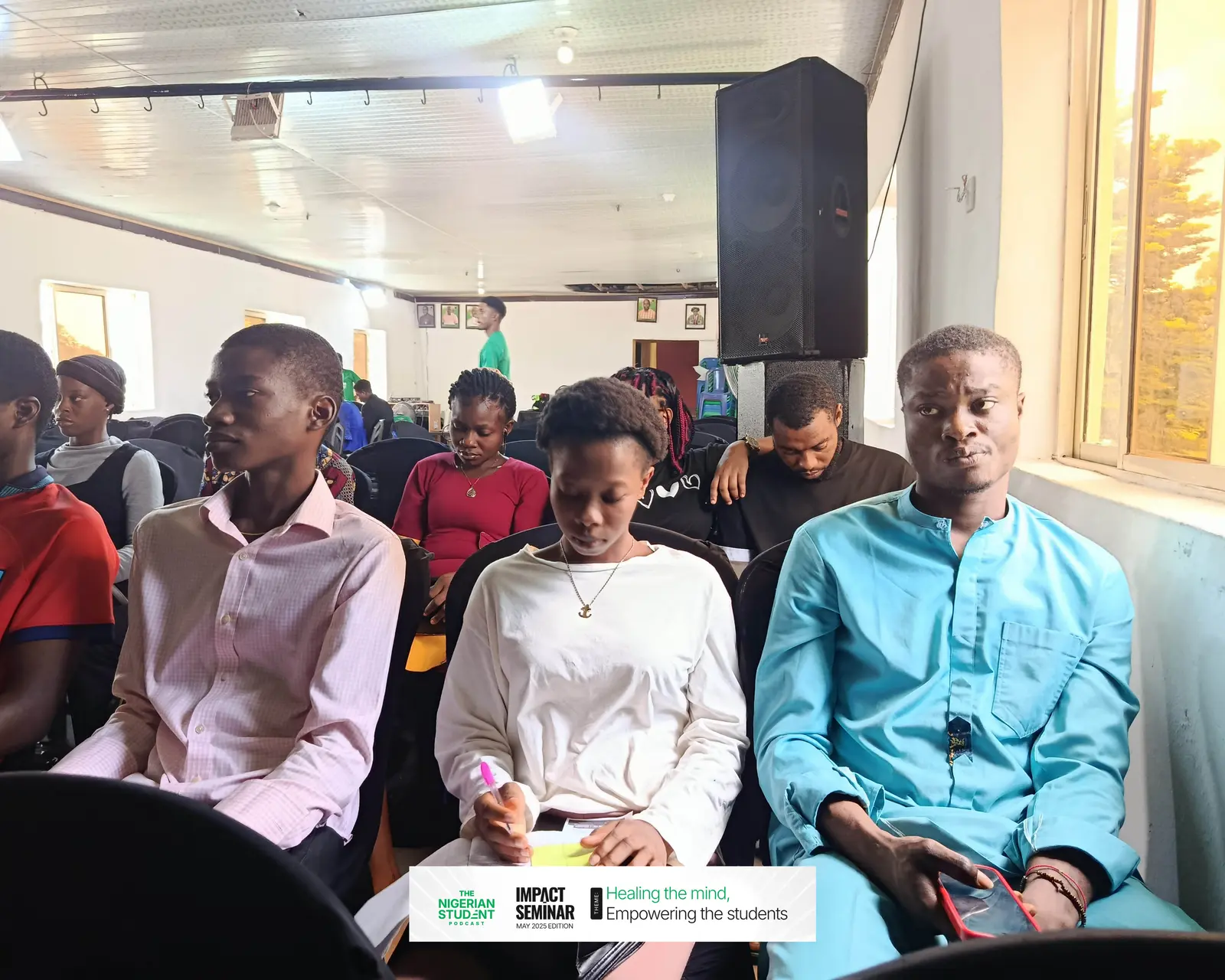 Students seated in the audience