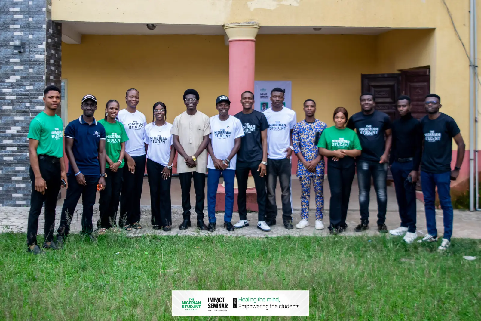 The NSP team outside the venue